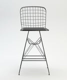 Asver 41.7'' Bar Stool, Matt Black, Metal Structure